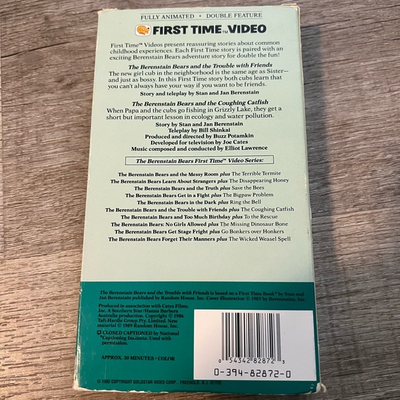 VHS Berenstain Bears The Trouble With Friends - Picture 3 of 4